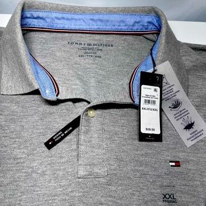 Tommy Hilfiger Polo Wicking Stretch Quick Drying XXL Gray